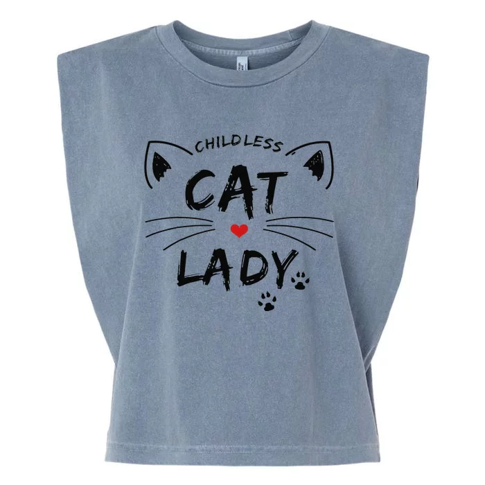 This Childless Cat Lady Ladies Is Voting President Garment-Dyed Women's Muscle Tee