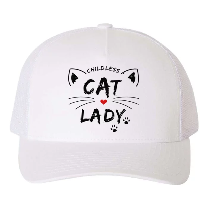 This Childless Cat Lady Ladies Is Voting President Yupoong Adult 5-Panel Trucker Hat