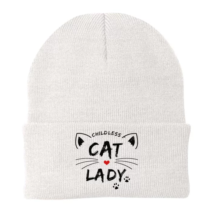 This Childless Cat Lady Ladies Is Voting President Knit Cap Winter Beanie