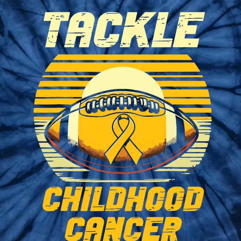 Tackle Childhood Cancer Awareness Tie-Dye T-Shirt