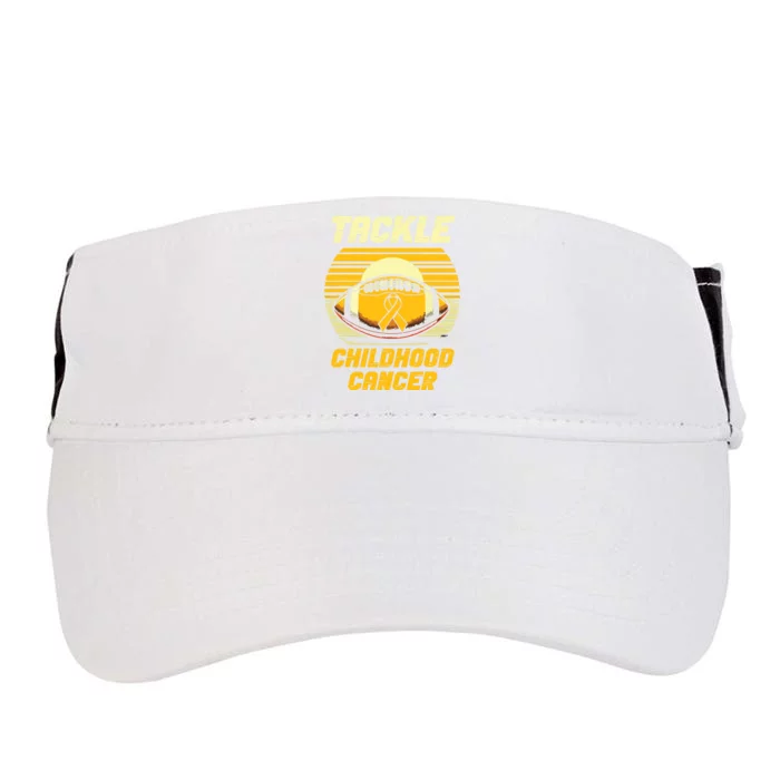 Tackle Childhood Cancer Awareness Adult Drive Performance Visor