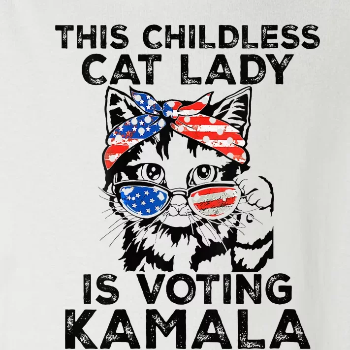 This Childless Cat Lady Is Voting Kamala Toddler Long Sleeve Shirt