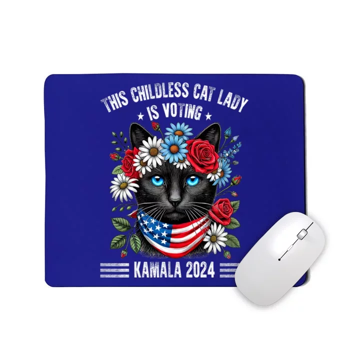 This Childless Cat Lady Ladies Is Voting Kamala 2024 Mousepad