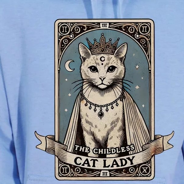 Tarot Card Childless Cat Lady Vote Kamala Unisex Surf Hoodie