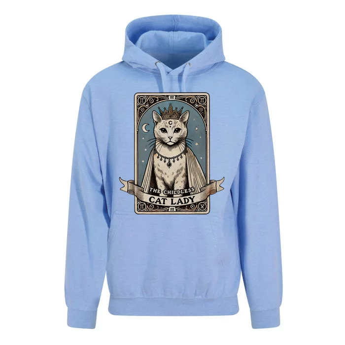 Tarot Card Childless Cat Lady Vote Kamala Unisex Surf Hoodie