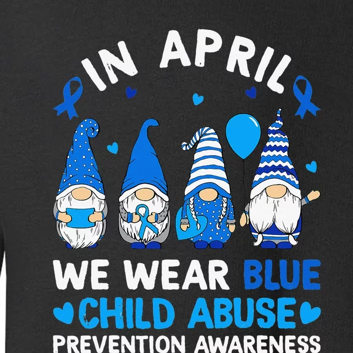 Teachers Cute Child Abuse Prevention Awareness Blue Toddler Sweatshirt