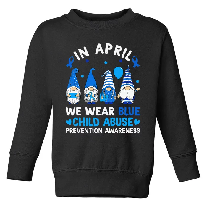 Teachers Cute Child Abuse Prevention Awareness Blue Toddler Sweatshirt