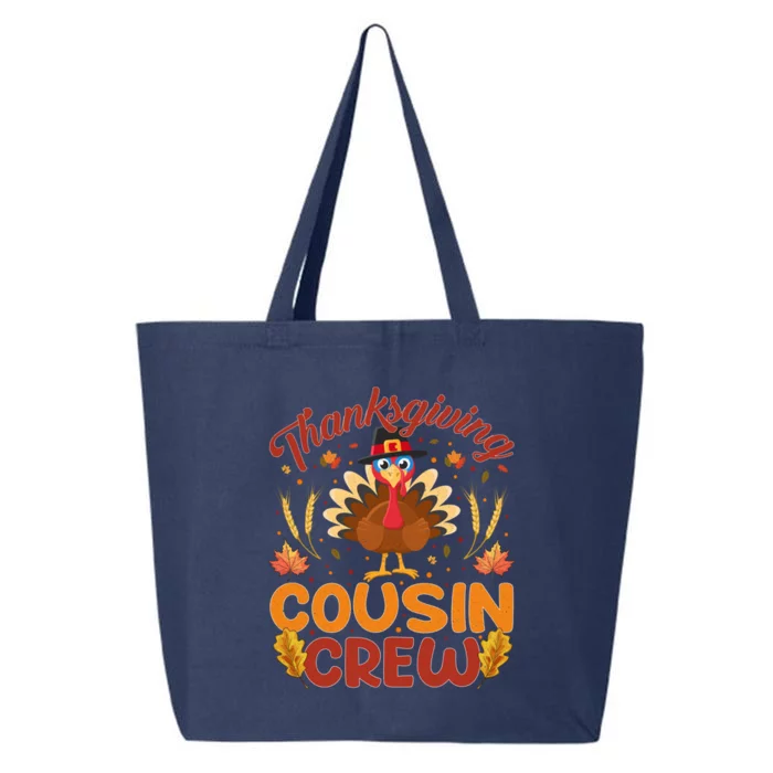 Thanksgiving Cousin Crew Family Group Matching Cousins Gift 25L Jumbo Tote