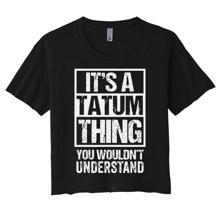 Tatum Coffee Connection Hub One Of A Kind Perspective Women's Crop Top Tee