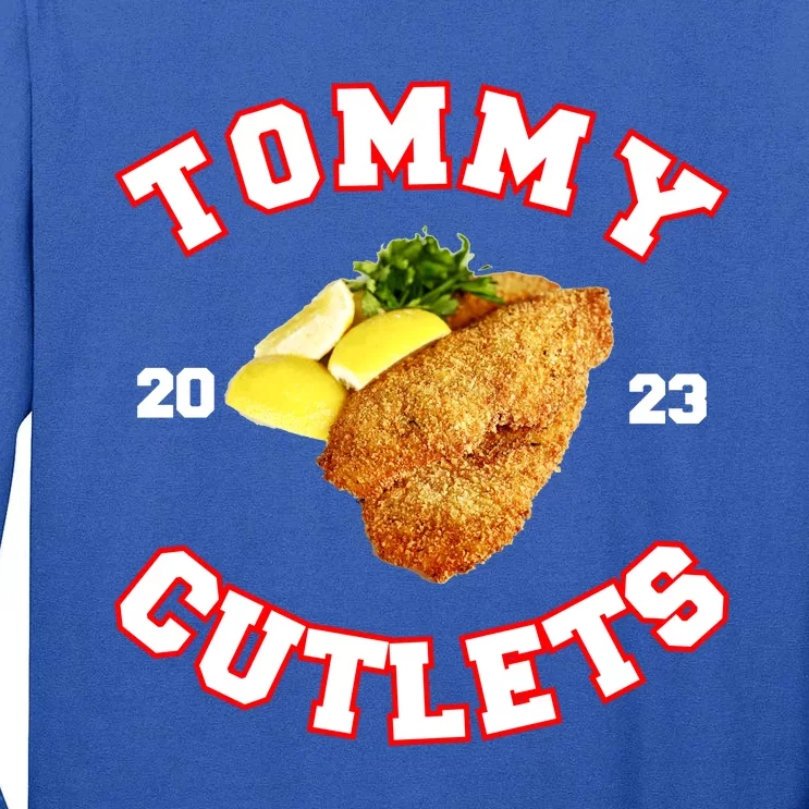 Tommy Cutlets Chicken Cutlets New York Fun Football Fan Tall Long Sleeve T-Shirt