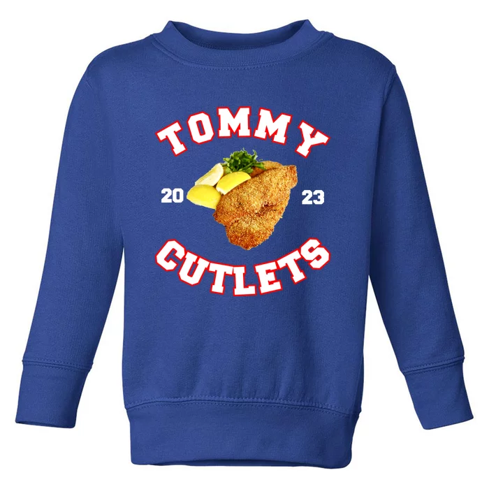 Tommy Cutlets Chicken Cutlets New York Fun Football Fan Toddler Sweatshirt