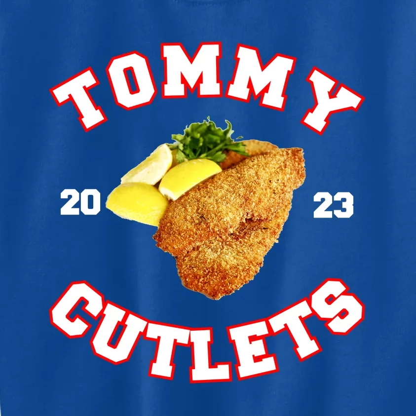 Tommy Cutlets Chicken Cutlets New York Fun Football Fan Kids Sweatshirt