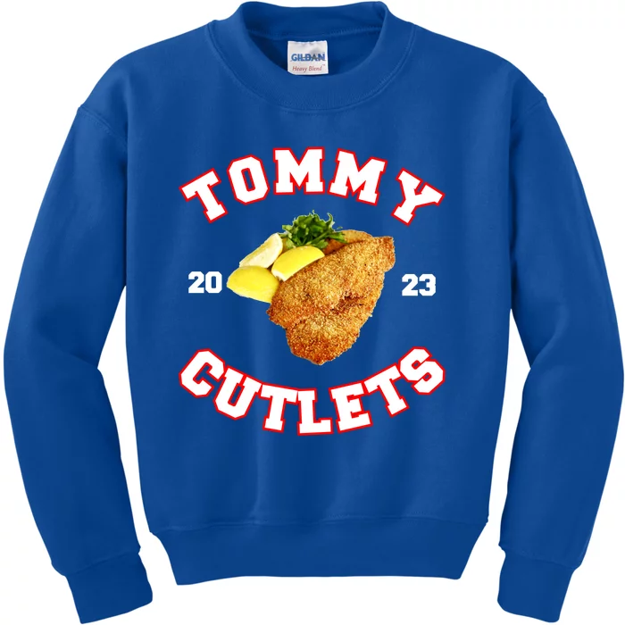 Tommy Cutlets Chicken Cutlets New York Fun Football Fan Kids Sweatshirt