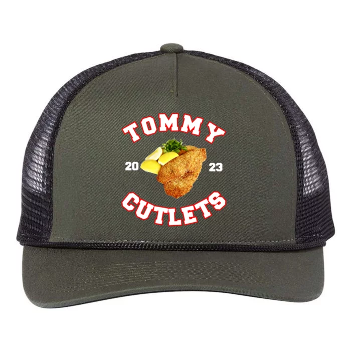 Tommy Cutlets Chicken Cutlets New York Fun Football Fan Retro Rope Trucker Hat Cap