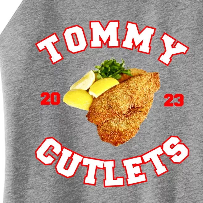 Tommy Cutlets Chicken Cutlets New York Fun Football Fan Women’s Perfect Tri Rocker Tank