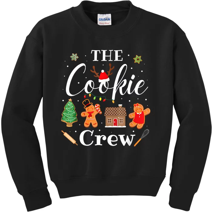 The Cookie Crew Christmas Baking Cookie Lover Kids Sweatshirt