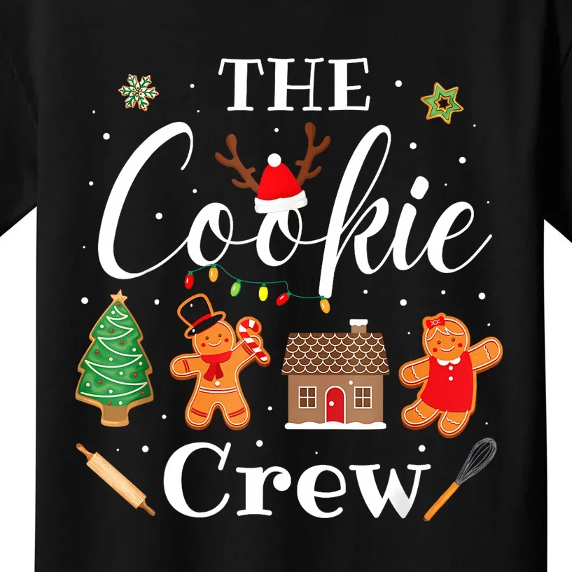 The Cookie Crew Christmas Baking Cookie Lover Kids T-Shirt