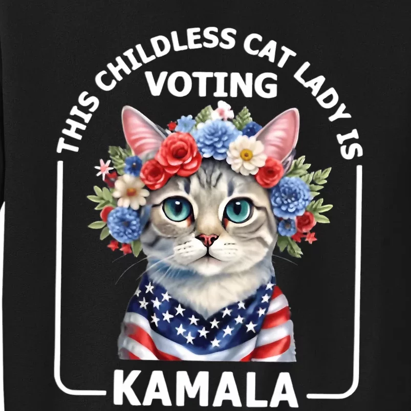 This Childless Cat Lady Ladies Is Voting Kamala Election 24 Sweatshirt