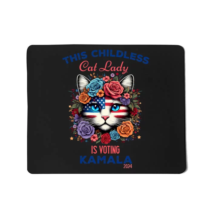 This Childless Cat Lady Ladies Is Voting For Kamala Harris Mousepad