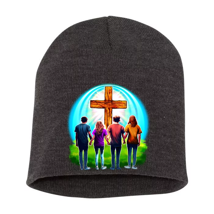 Teens Christian Catholic Retreat Short Acrylic Beanie