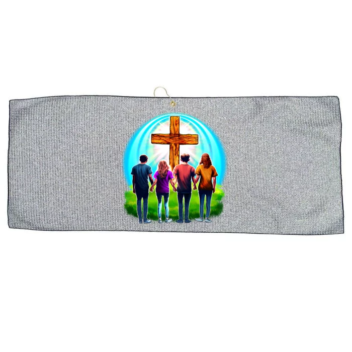 Teens Christian Catholic Retreat Large Microfiber Waffle Golf Towel