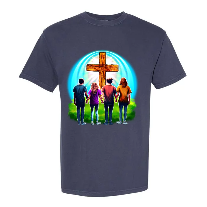 Teens Christian Catholic Retreat Garment-Dyed Heavyweight T-Shirt