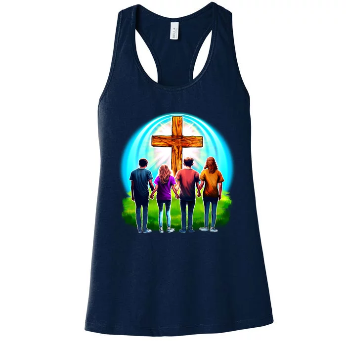 Teens Christian Catholic Retreat Women's Racerback Tank