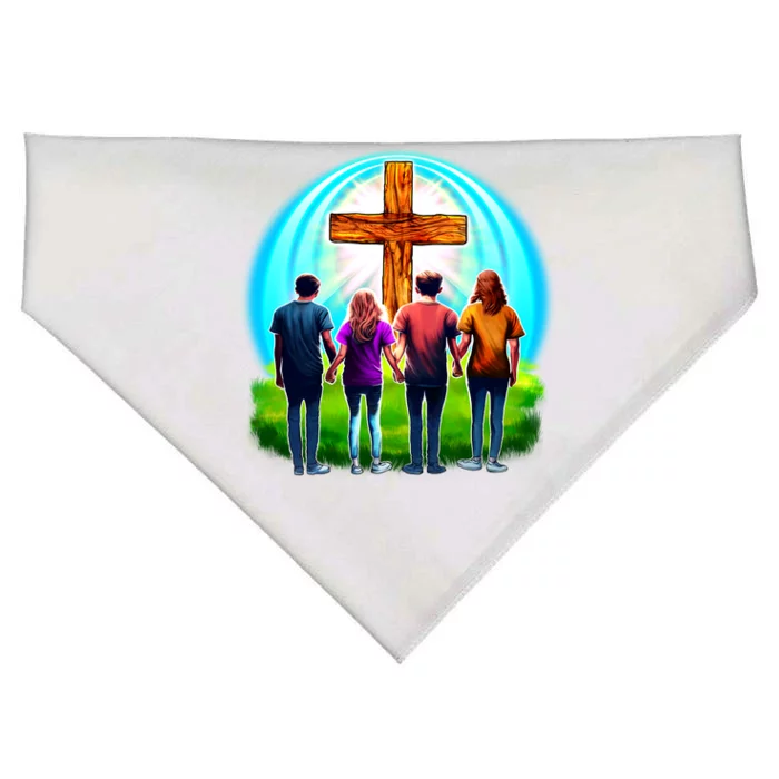 Teens Christian Catholic Retreat USA-Made Doggie Bandana