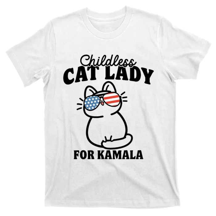 This Childless Cat Lady Is Voting Kamala T-Shirt