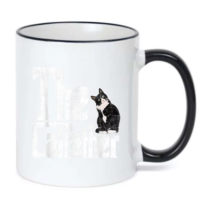 The Catfather Cat Father Mafia Whiskers Male Daddy Black Color Changing Mug