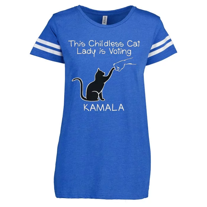 This Childless Cat Lady Is Voting Kamala Enza Ladies Jersey Football T-Shirt