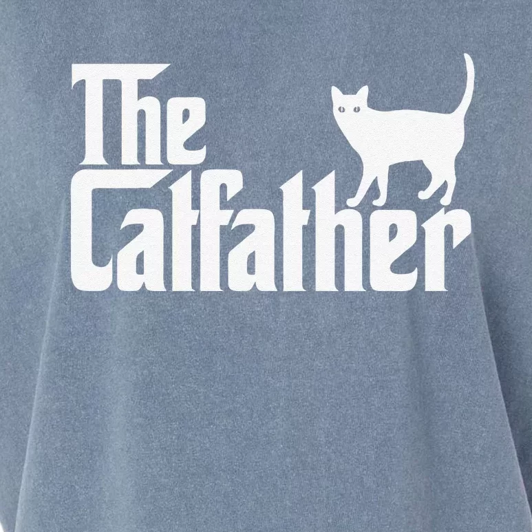 The Catfather Cat Lover Cat Dad Fathers Day Garment-Dyed Women's Muscle Tee