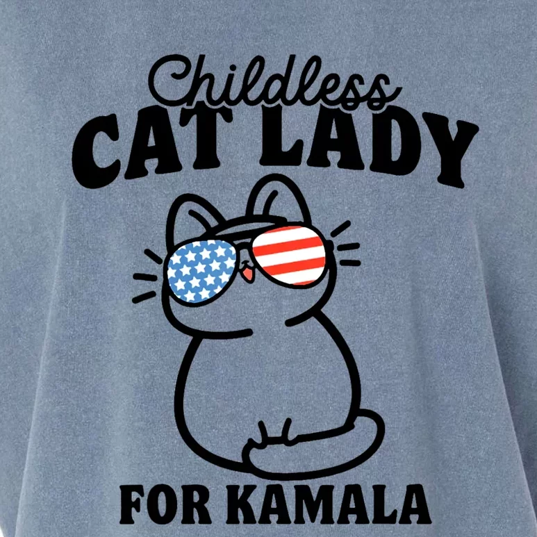 This Childless Cat Lady Is Voting Kamala Garment-Dyed Women's Muscle Tee