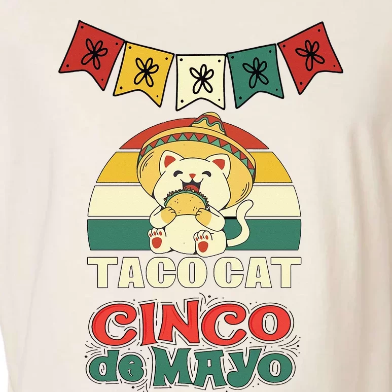 Taco Cat Cinco De Mayo Mexico, Cat Lover mexican Classic Garment-Dyed Women's Muscle Tee