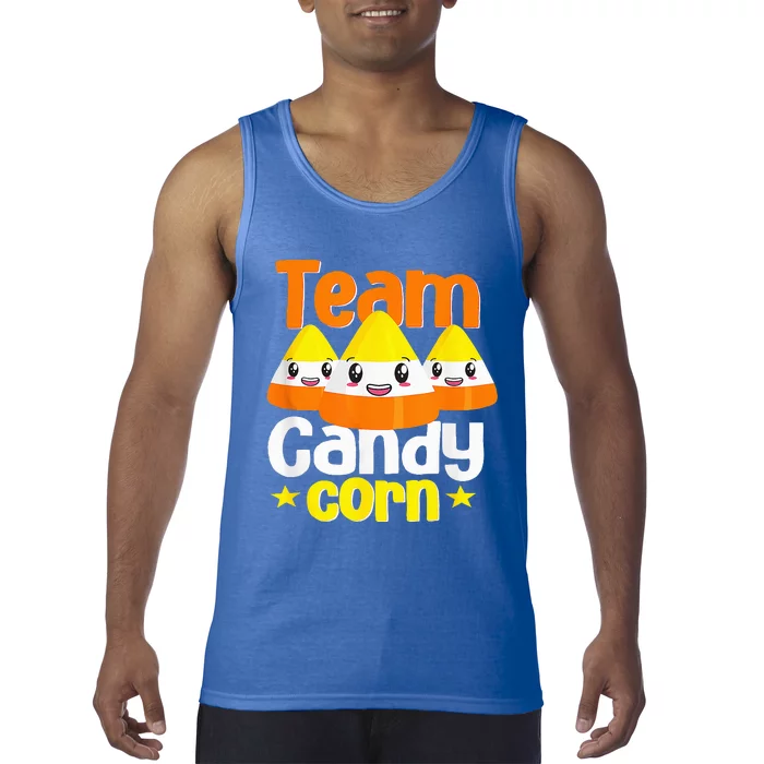 Team Candy Corn Halloween Costume Funny Tank Top