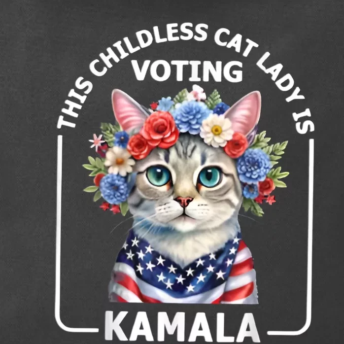 This Childless Cat Lady Ladies Is Voting Kamala Election 24 Zip Tote Bag