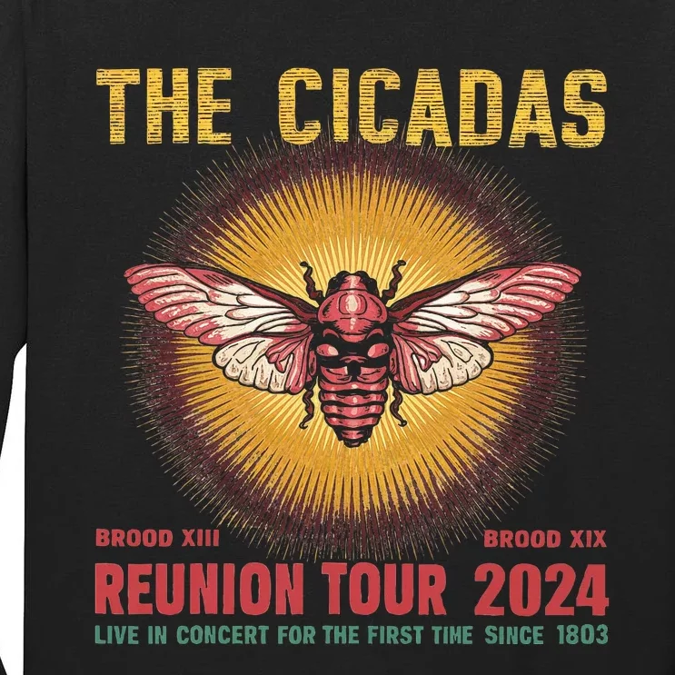 The Cicada Concert 2024 Year Of Cicada Bug Lover Nature Tall Long Sleeve T-Shirt