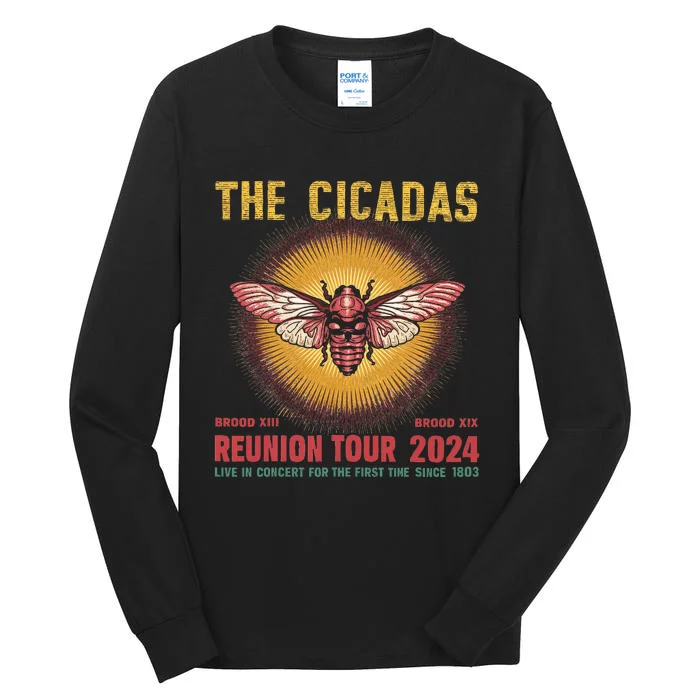 The Cicada Concert 2024 Year Of Cicada Bug Lover Nature Tall Long Sleeve T-Shirt