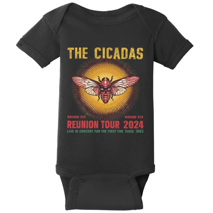 The Cicada Concert 2024 Year Of Cicada Bug Lover Nature Baby Bodysuit