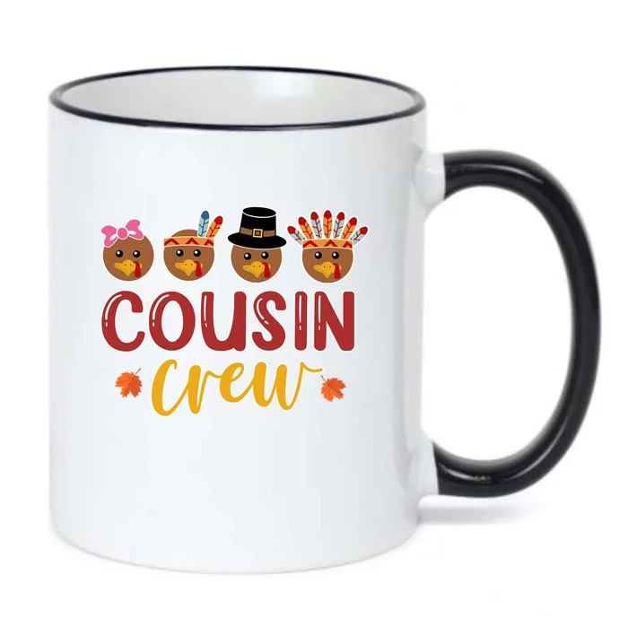 Thanksgiving Cousin Crew Cool Turkey Gift Holiday Great Gift Black Color Changing Mug