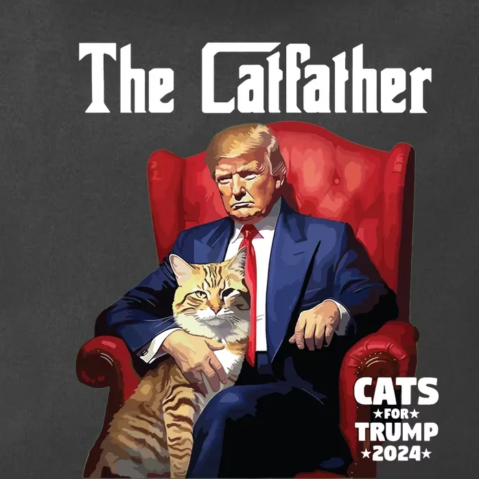 The Catfather Cat For Trump 2024 Zip Tote Bag