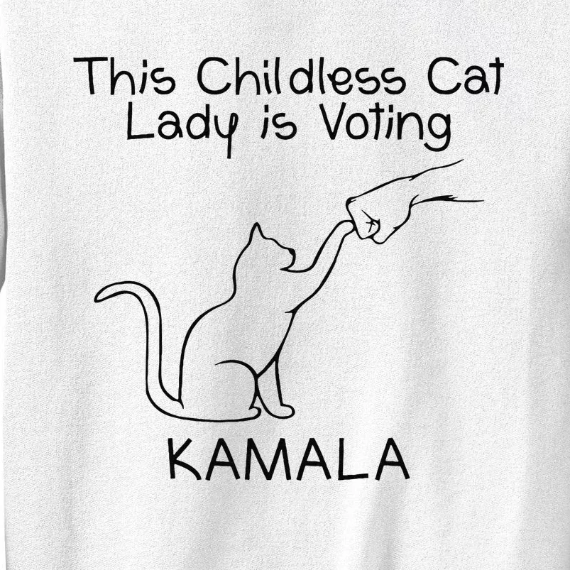 This Childless Cat Lady Is Voting Kamala Gift Sweatshirt