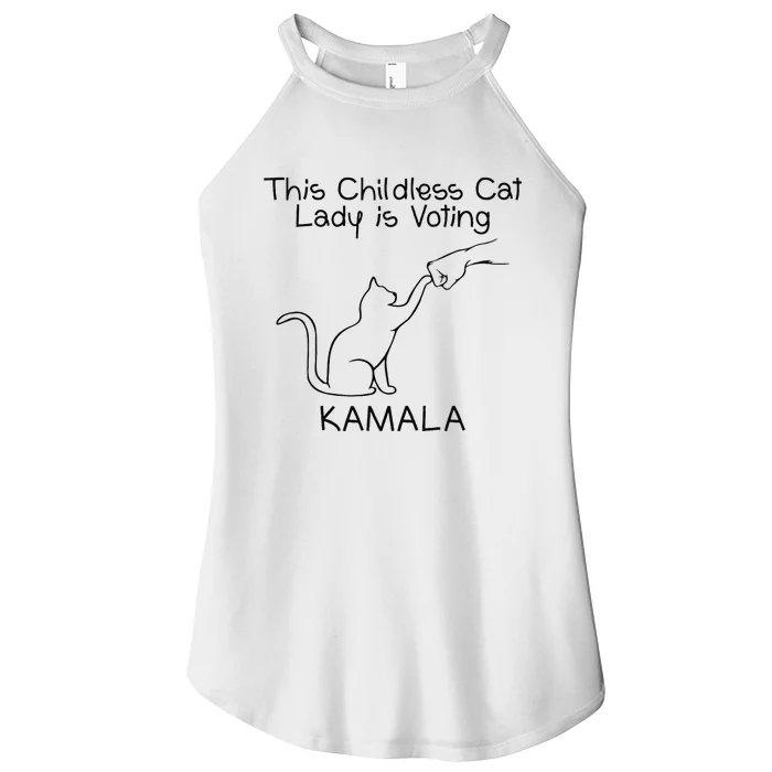 This Childless Cat Lady Is Voting Kamala Gift Women’s Perfect Tri Rocker Tank