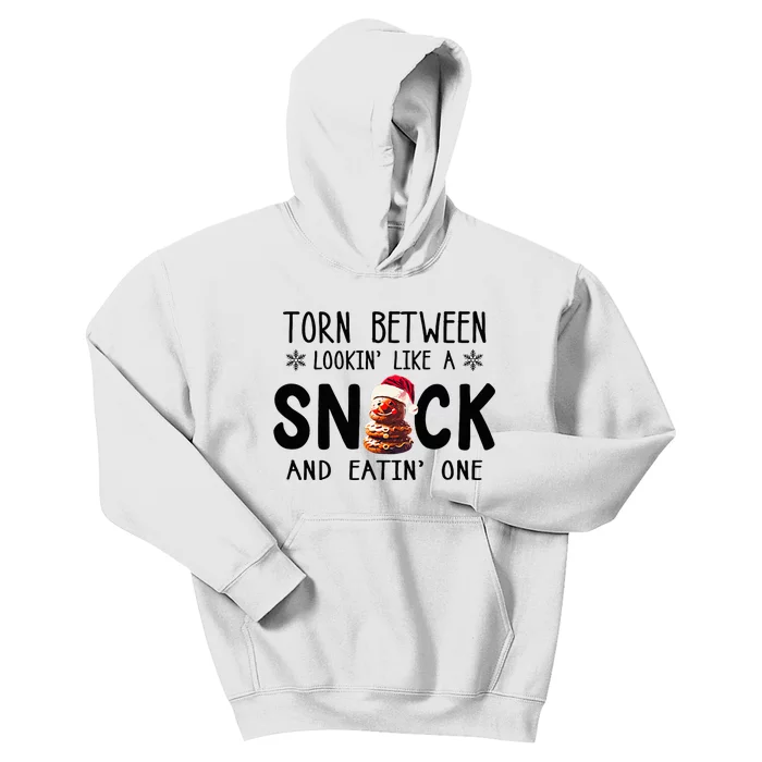 Tempting Christmas Cookie Snacks Treats Santa Hat Design Kids Hoodie