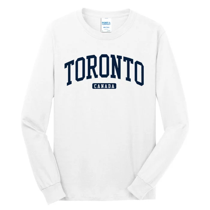 Toronto Canada College University Style Tall Long Sleeve T-Shirt