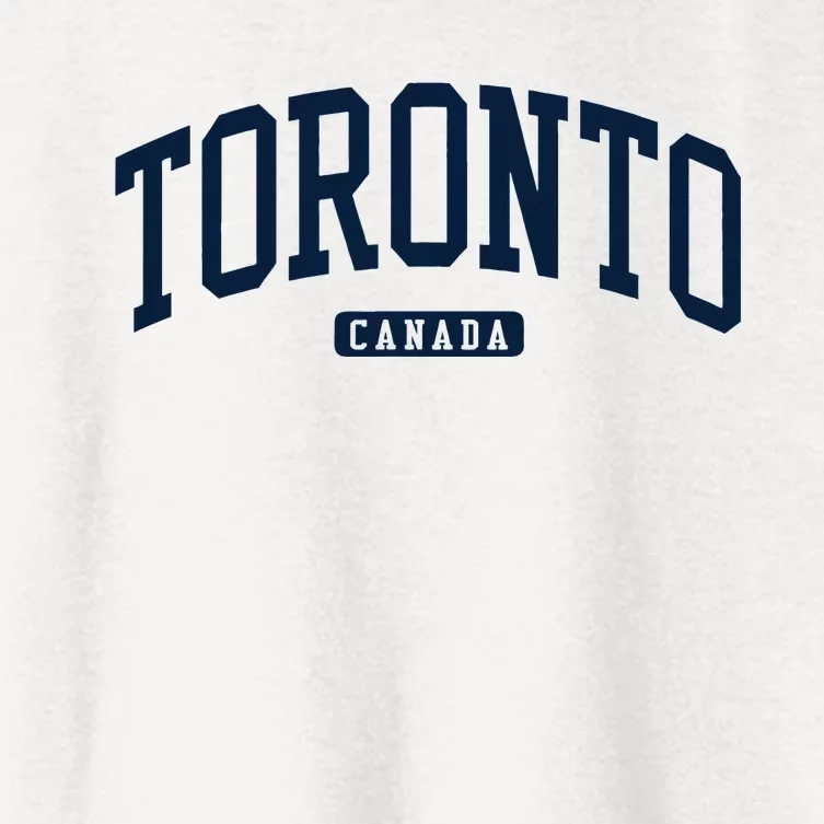 Toronto Canada College University Style Women's Crop Top Tee