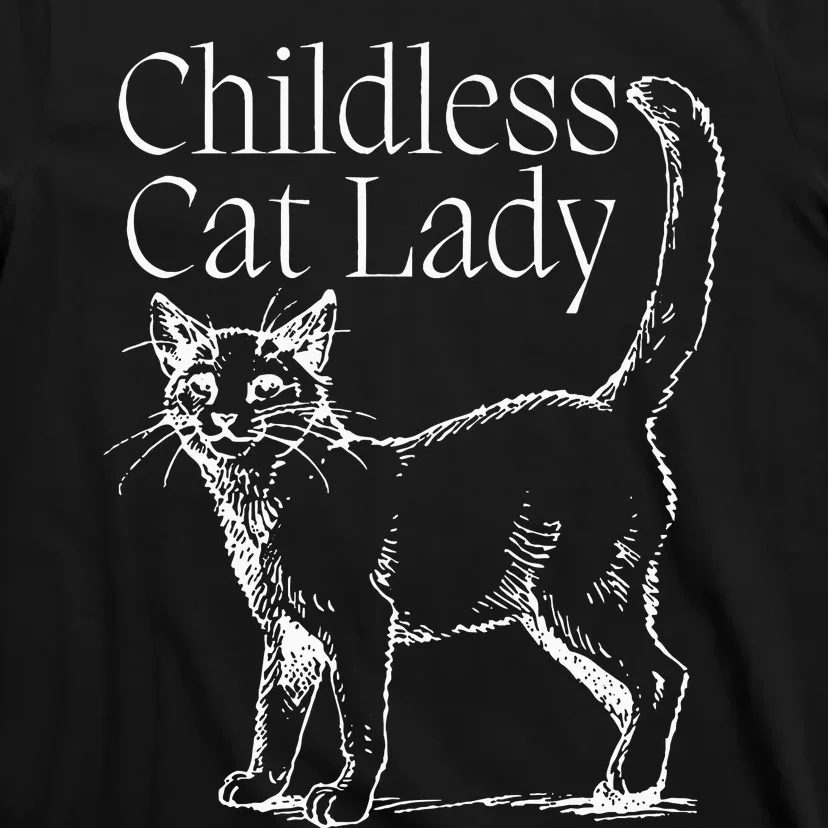 This Childless Cat Lady Ladies Is Voting Kamala Harris 2024 T-Shirt