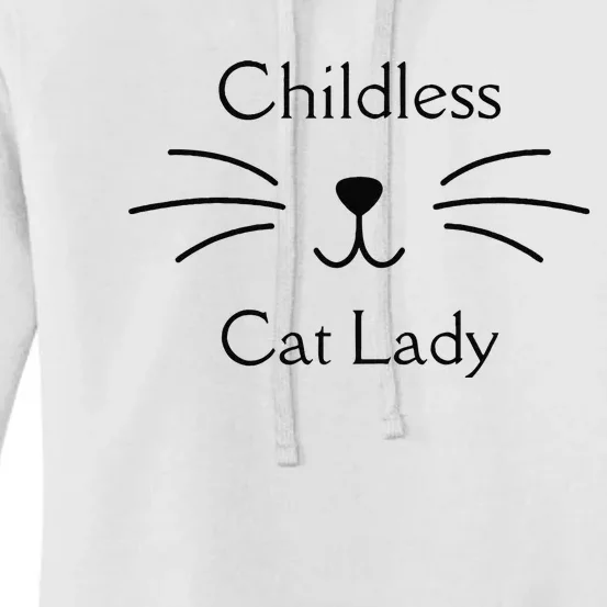 This Childless Cat Lady Ladies Is Voting Kamala Gift Women's Pullover Hoodie