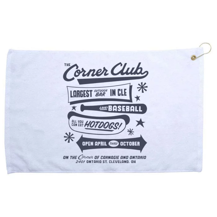 The Corner Club Largest Outdoor Bar In Cle Grommeted Golf Towel