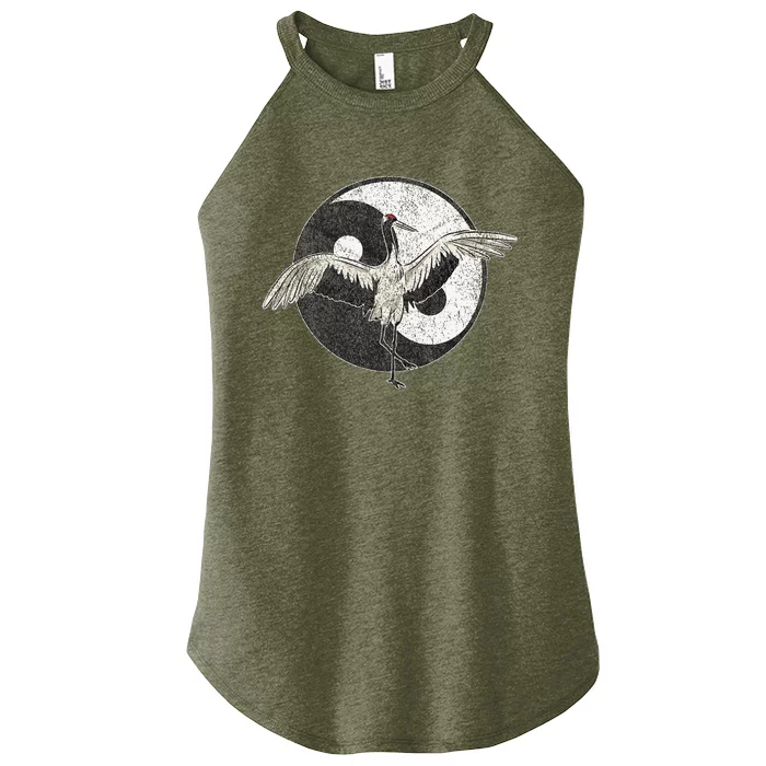 Tai Chi Crane Chinese Martial Arts Yin Yang Women’s Perfect Tri Rocker Tank